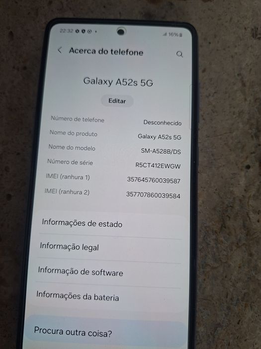Samsung A52 em bom estado
