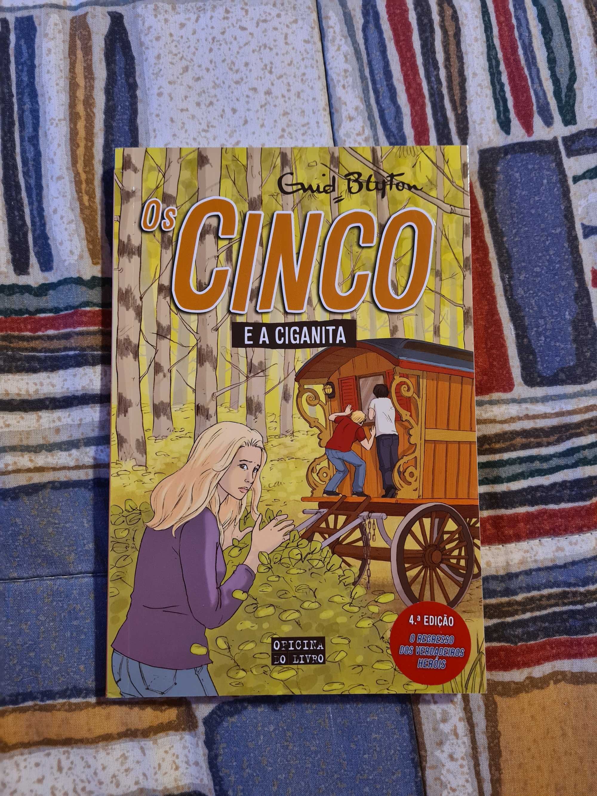 "Os Cinco" livros com marcador