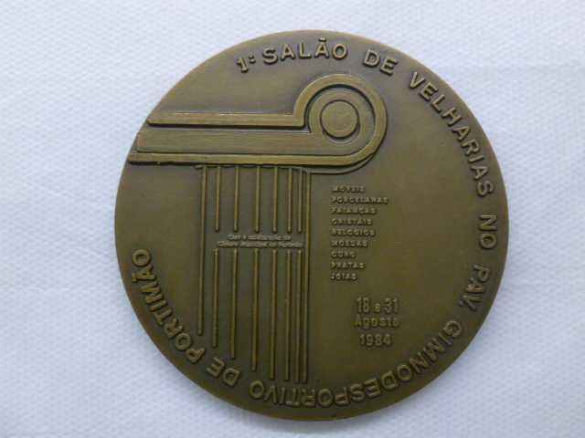 Medalha de cobre 1º Salão de Velharias de Portimão, 1984