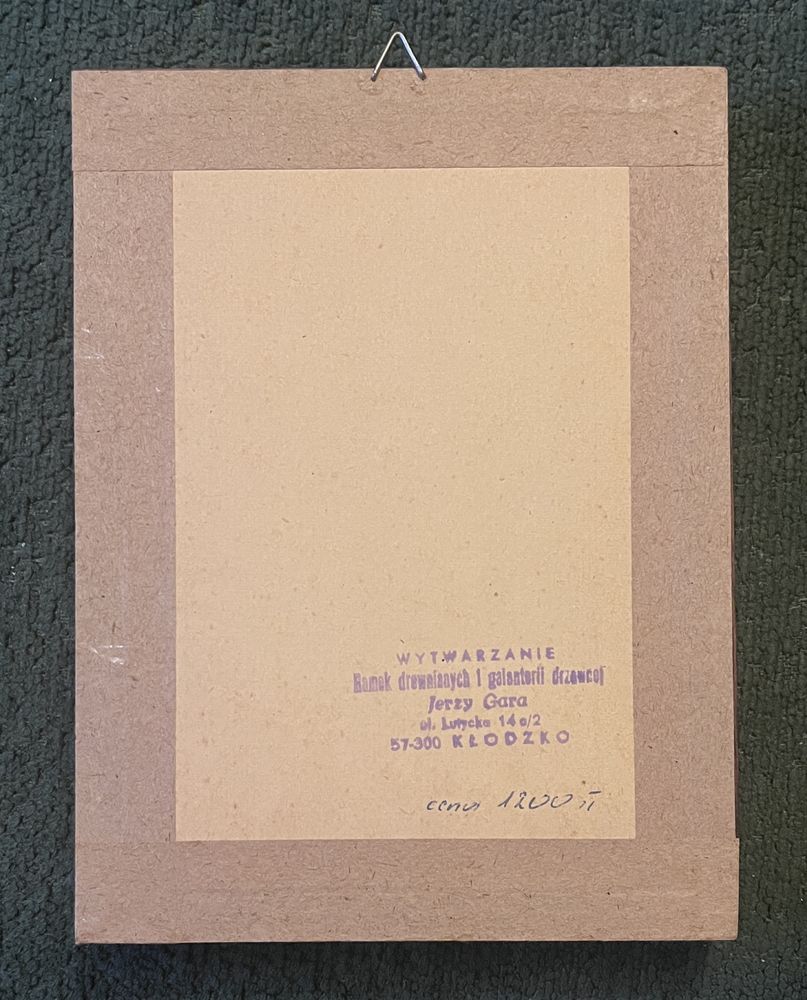 Grafika „Lądek Zdrój” - Władysław Kolbusz - 1988r