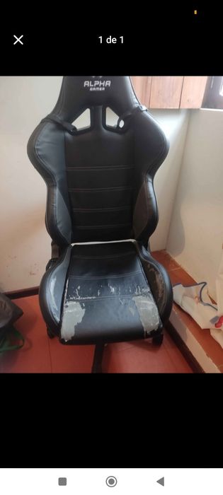 Cadeira preta gaming