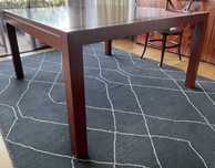 Mesa de jantar quadrada em pau-rosa - 140 X 140 CM