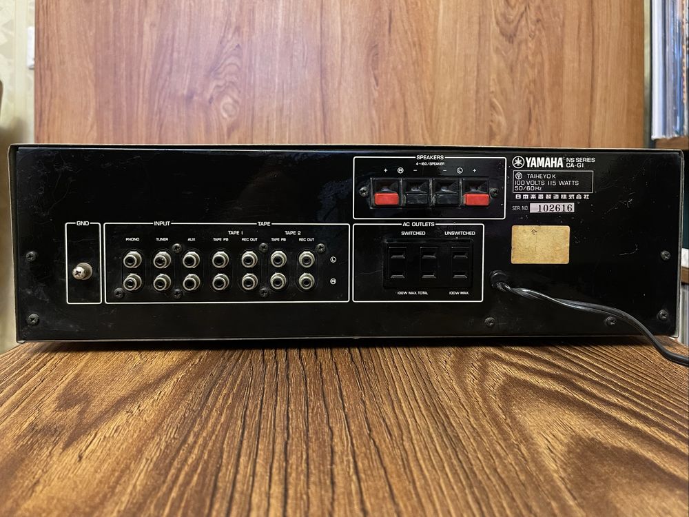 Yamaha CA-G1 – вінтажний стерео підсилювач (110В, Японія)