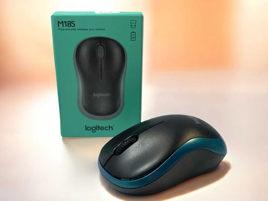 Bezprzewodowa Myszka Logitech M185 (niebieska) - Nowa
