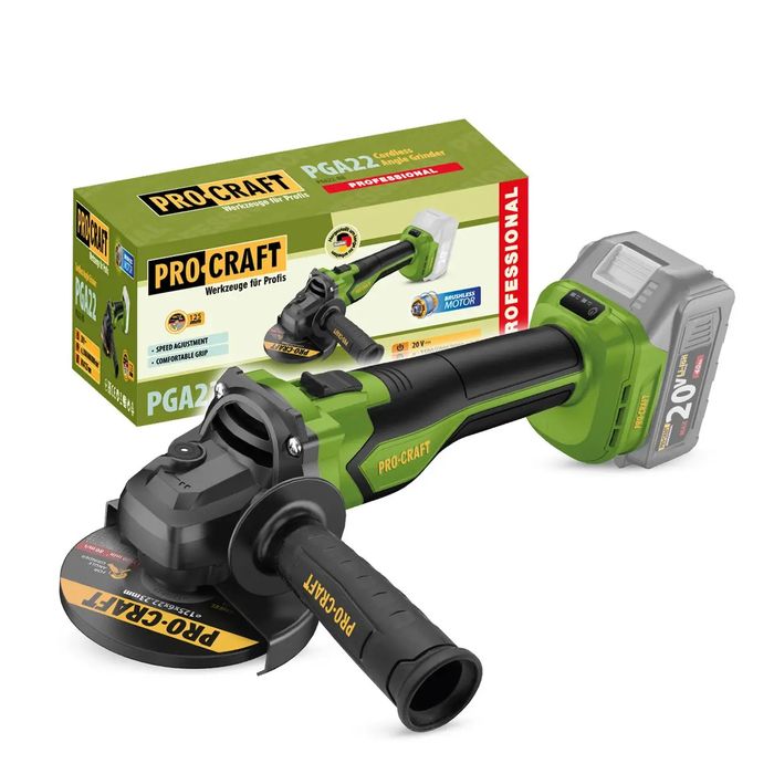 Болгарка(угловая шлифмашина)аккумуляторная ProCraft PGA-22(безАКБиЗУ)