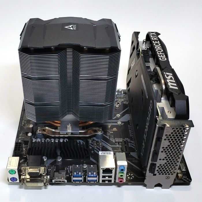 Игровой комплект Ryzen 5 5500, RTX 4060 Ti 8GB, 32GB, GIGABYTE B450M