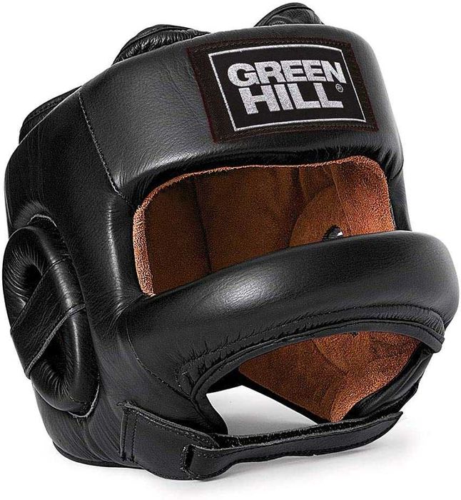 Боксерский шлем бамперный Green hill Fort, черный