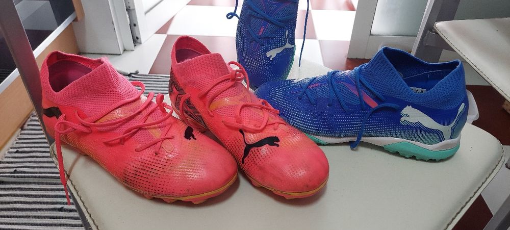Chuteiras PUMA Originais Tamanhos 35.5 e 35 Usadas 4 vezes