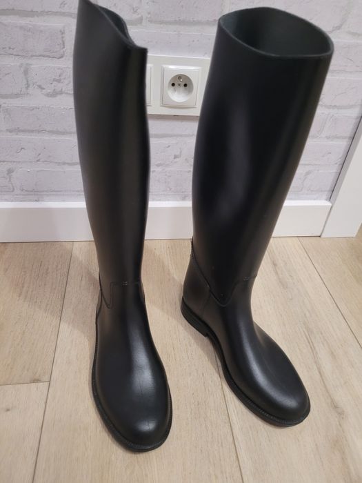 Kalosze 37 gumowce damskie oficerski jeździeckie Fouganza