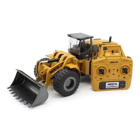 Pá Carregadora Articulada RC HUINA 1583 V4 PRO Bulldozer 1/14 metal