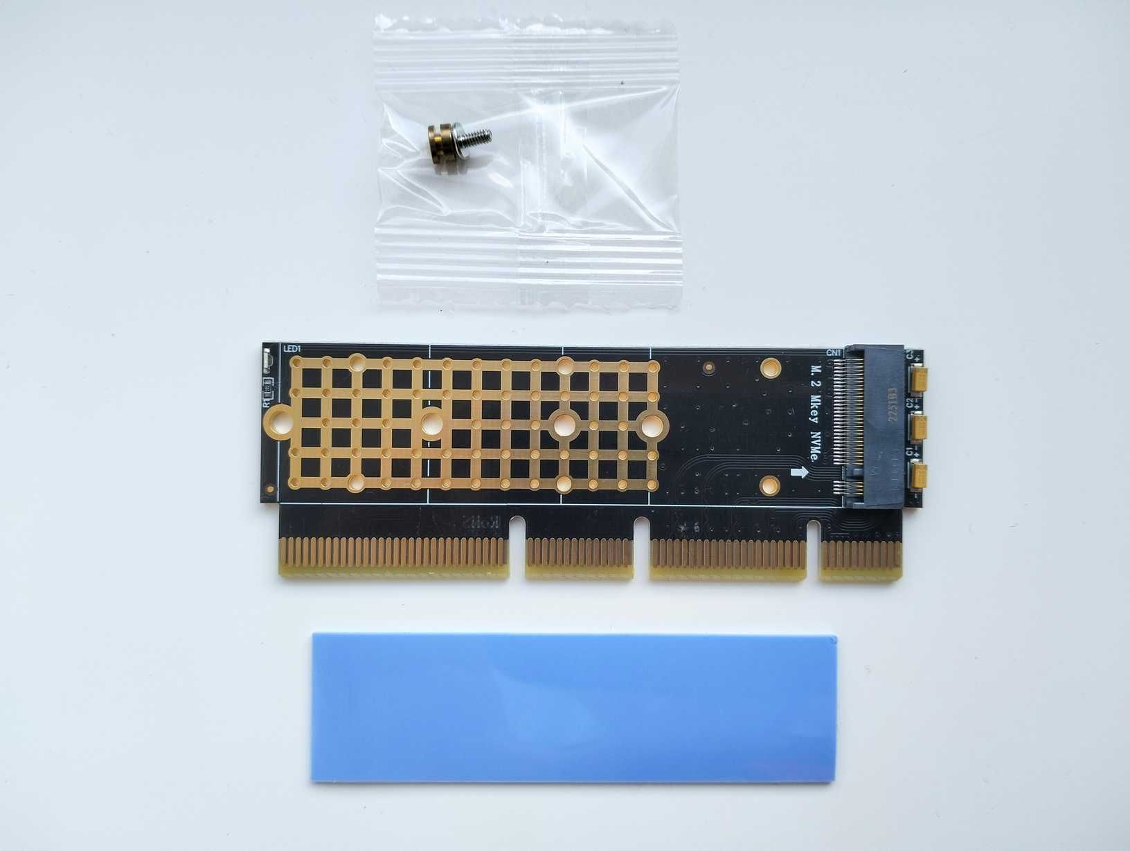 Переходник адаптер M.2 NVMe SSD на PCI-E PCIе 3.0 X16