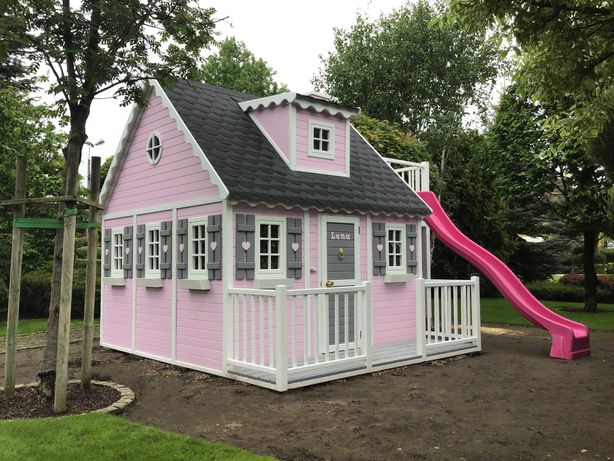Drewniany domek ogrodowy dla dziecka, dzieci Naukowiec od Dżepetto!