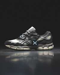 Кроссовки Asics Gel NYC Grey Black Beige Асикс мужские