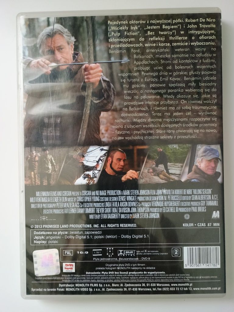 Film DVD Sezon na Zabijanie Robert de Niro