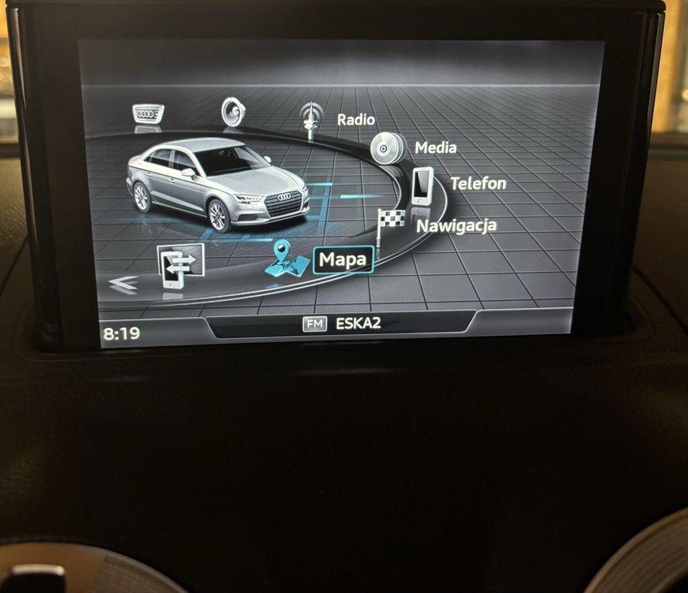 Audi a3 8v usa lampa tył jezyk polski kodowanie mapy car play android