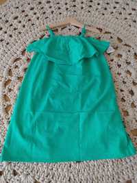 Sukienka hiszpanka zielona Kiabi 8A 126-131 nowa