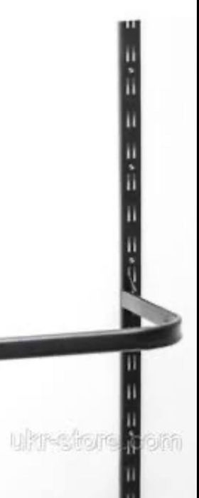 Стійка з вішалками, трубою-дугою та 2-ма полицями