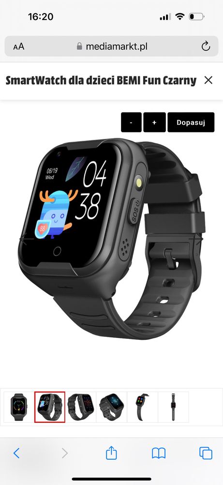 Bemi Fun Zegarek smartwatch z funkcjami telefonu dla dzieci