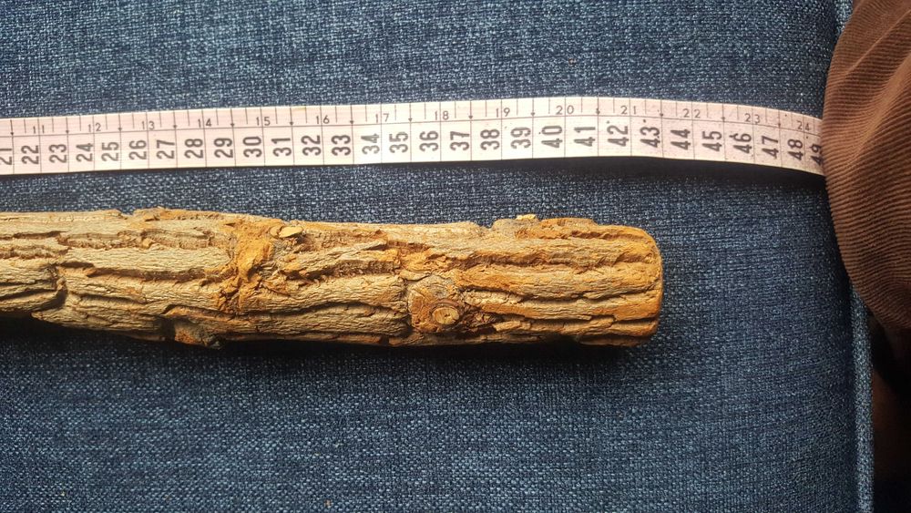 Lápis grande decorativo, artesanato Brasil, tronco madeira e grafite