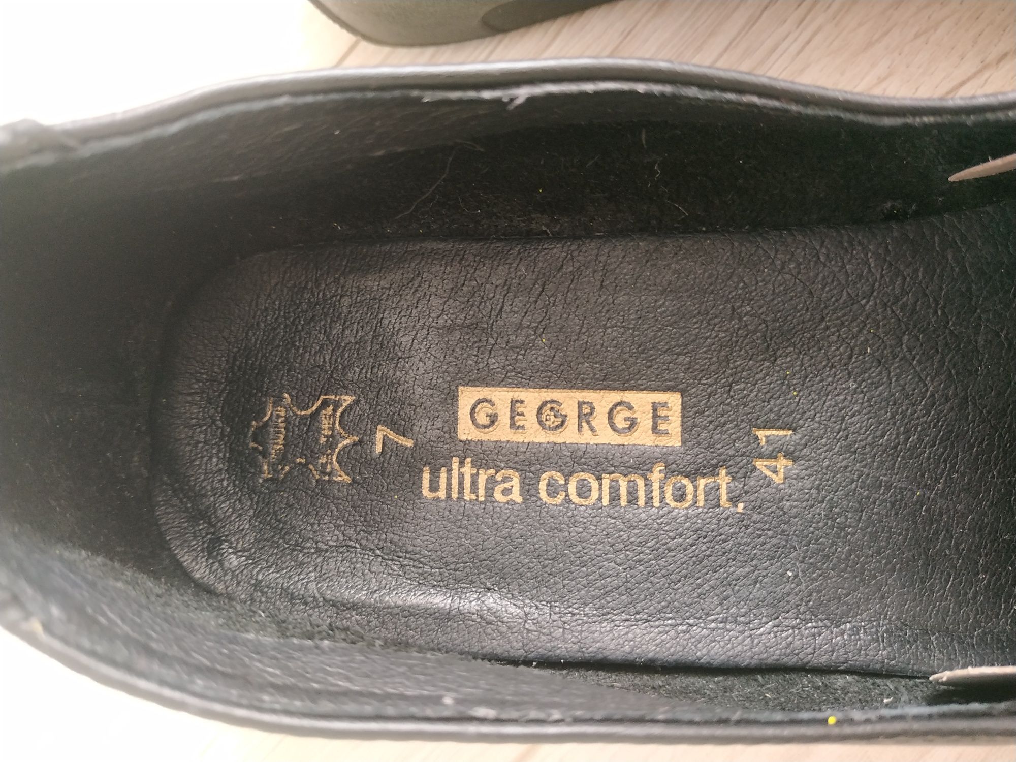 Шкіряні туфлі лофери сліпони GEORGE
