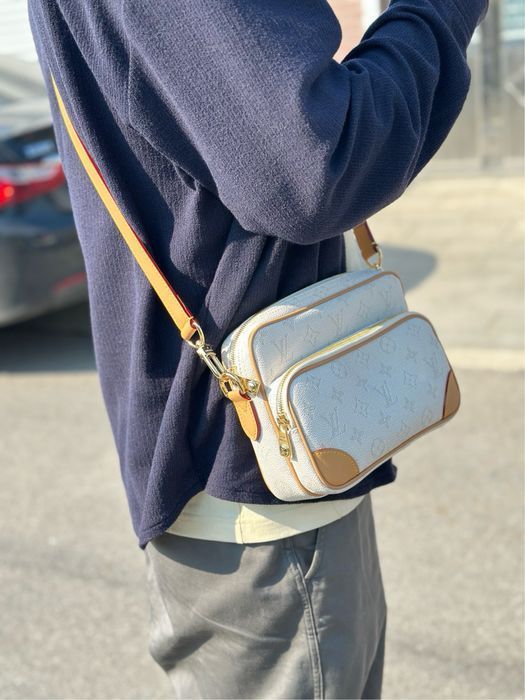 Louis Vuitton pharrell williams сумка мужская унисекс белая оригинал