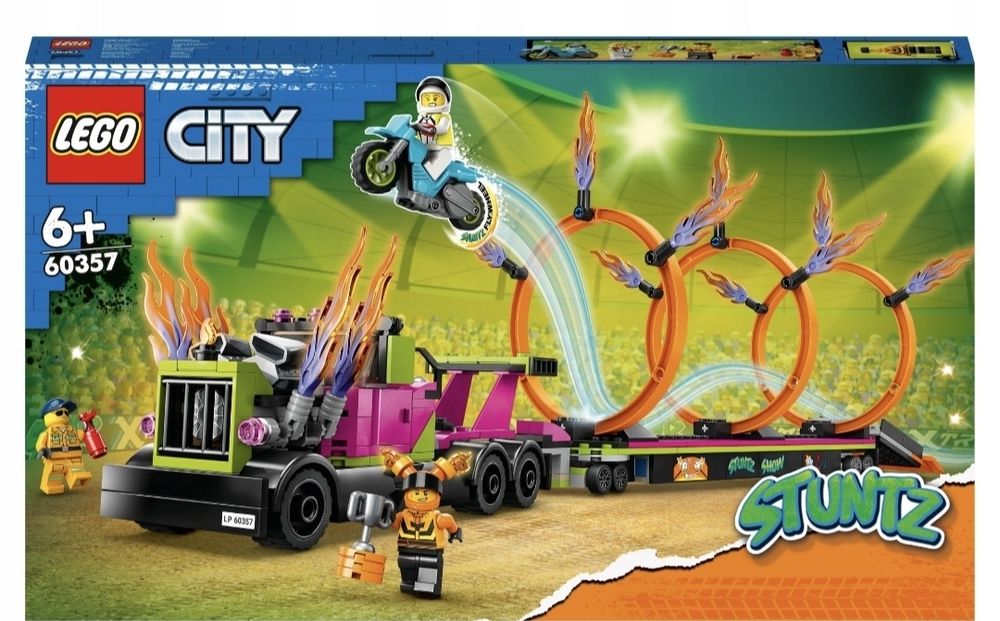 Klocki LEGO City Wyzwanie kaskaderskie ciężarówka 60357 nowe