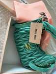 Mala tipo miu miu verde