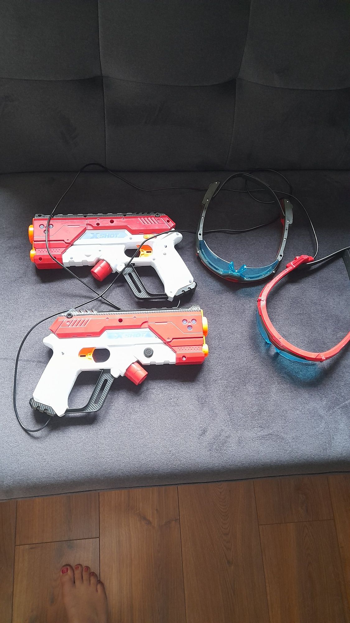 Pistolet laserowy  zuru xshot laser 360° 2 sztuki