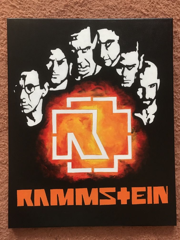 Obraz na płótnie Rammstein 40x50 (prezent)