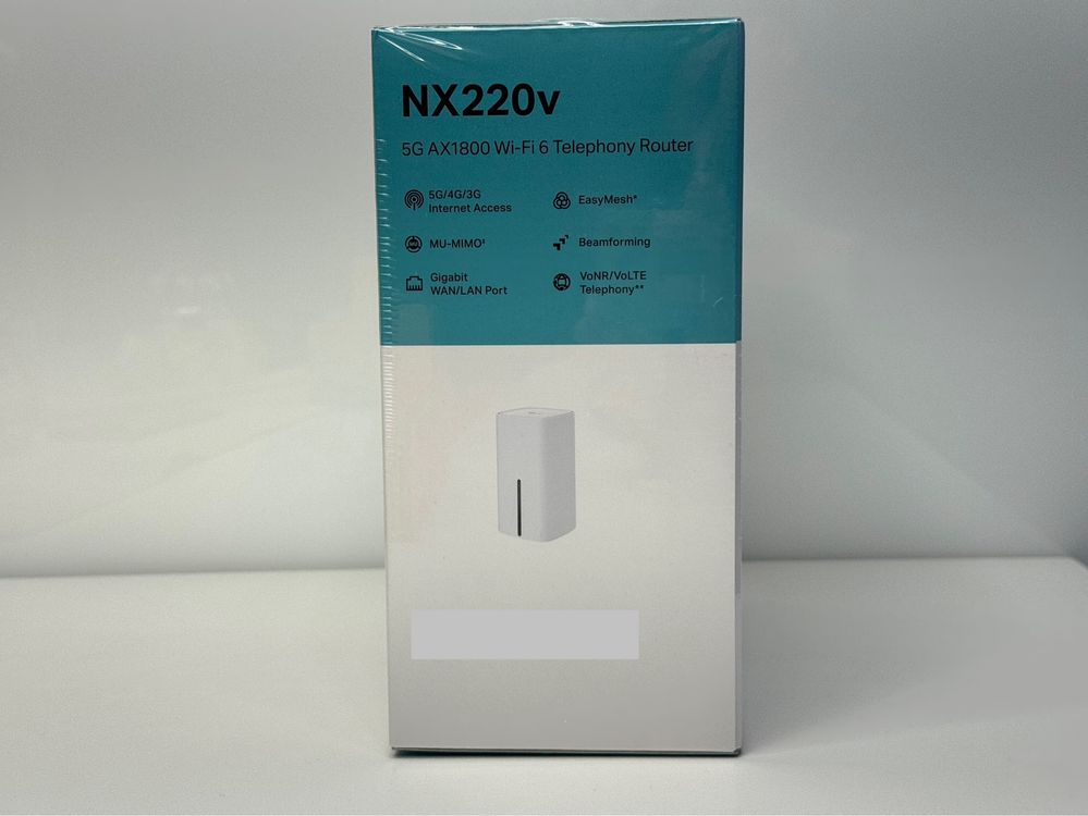 Router stacjonarny 5G TP-LINK NX220v Wi-Fi 6 AX1800 NOWY Gwarancja