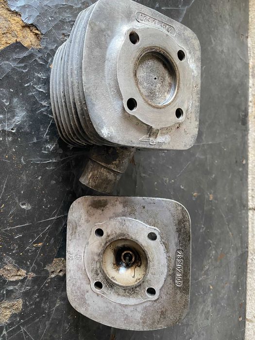 Cilindro com pistao e colaca para zündapp de 4 turbina