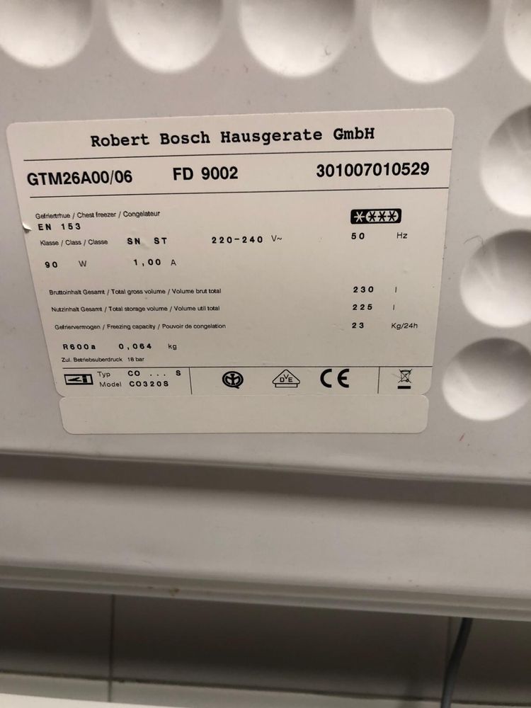 Arca congeladora BOSCH