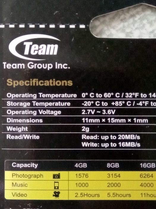 Карта памяти MicroSDHC 8Gb+SD Class10 Team