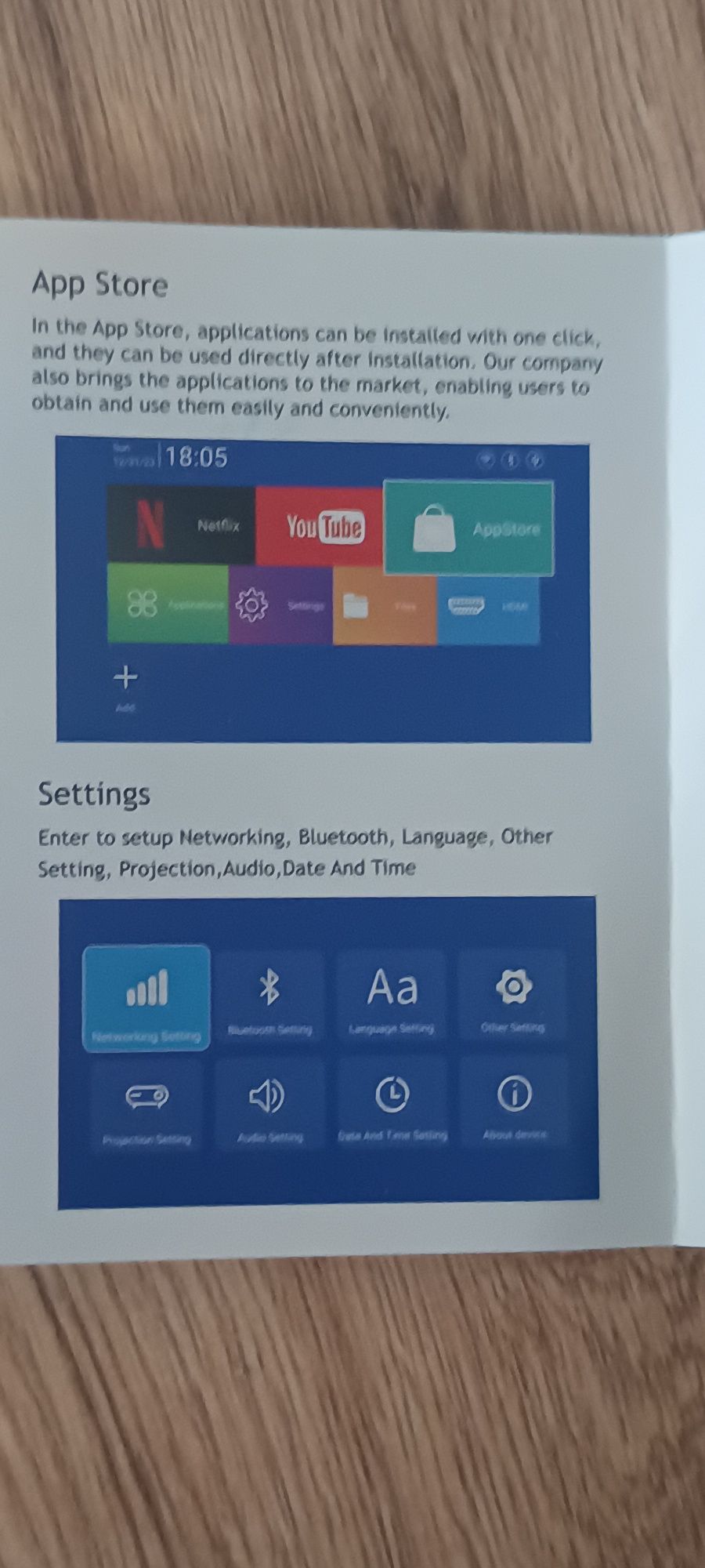 projektor HY300 PRO bluetooth wi fi 6  Hi-Fi