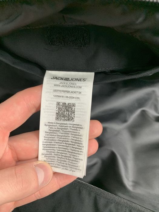 Чорна чоловіча зимова куртка Jack & Jones оригінал пуховік нова