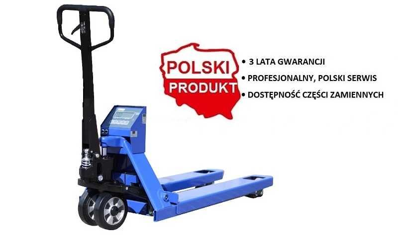 Wózek paletowy, paleciak z wagą KPZ 71-9. Polski producent