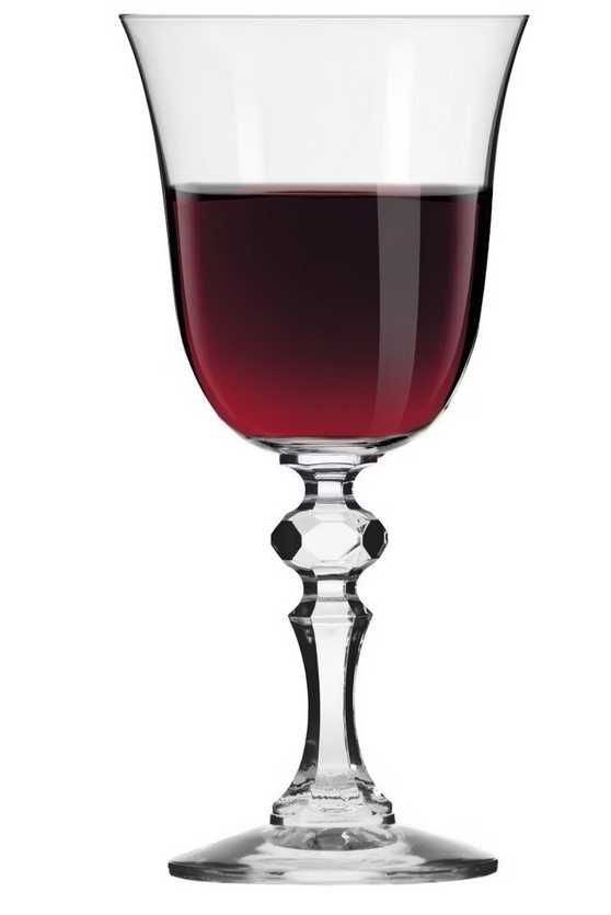 Komplet nowych kieliszków do czerwonego wina Krosno Glass Krista 220ml