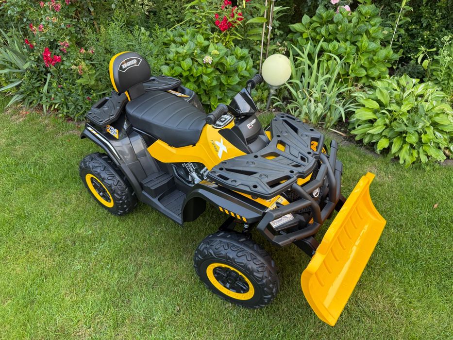 Quad elektryczny dla dziecka 24V z pługiem