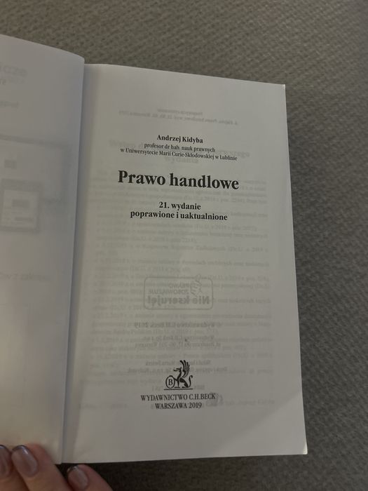 Prawo handlowe A. Kidyba wyd 21