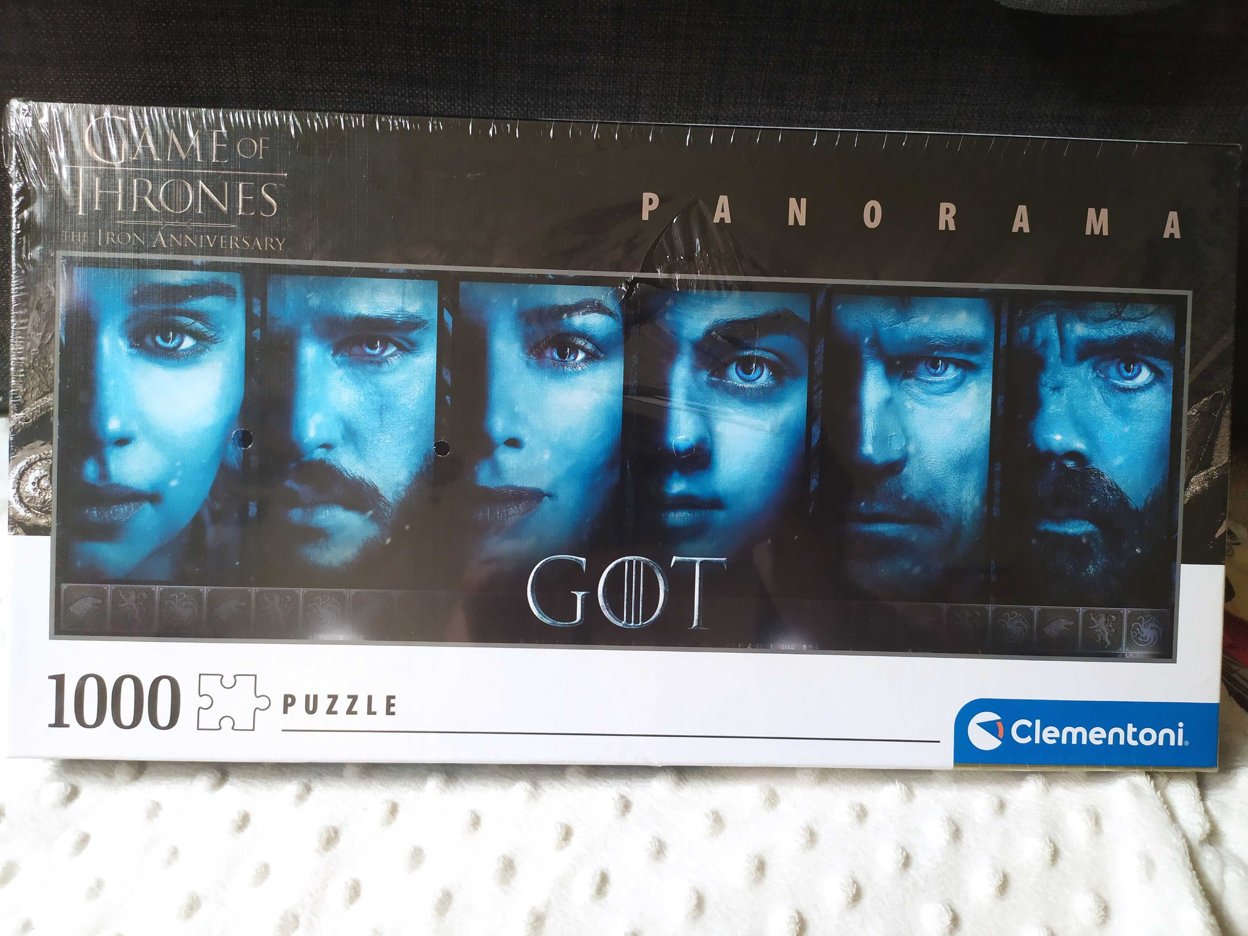 Puzzle Gra o Tron 1000 elementów Game of thrones Clementoni  panorama