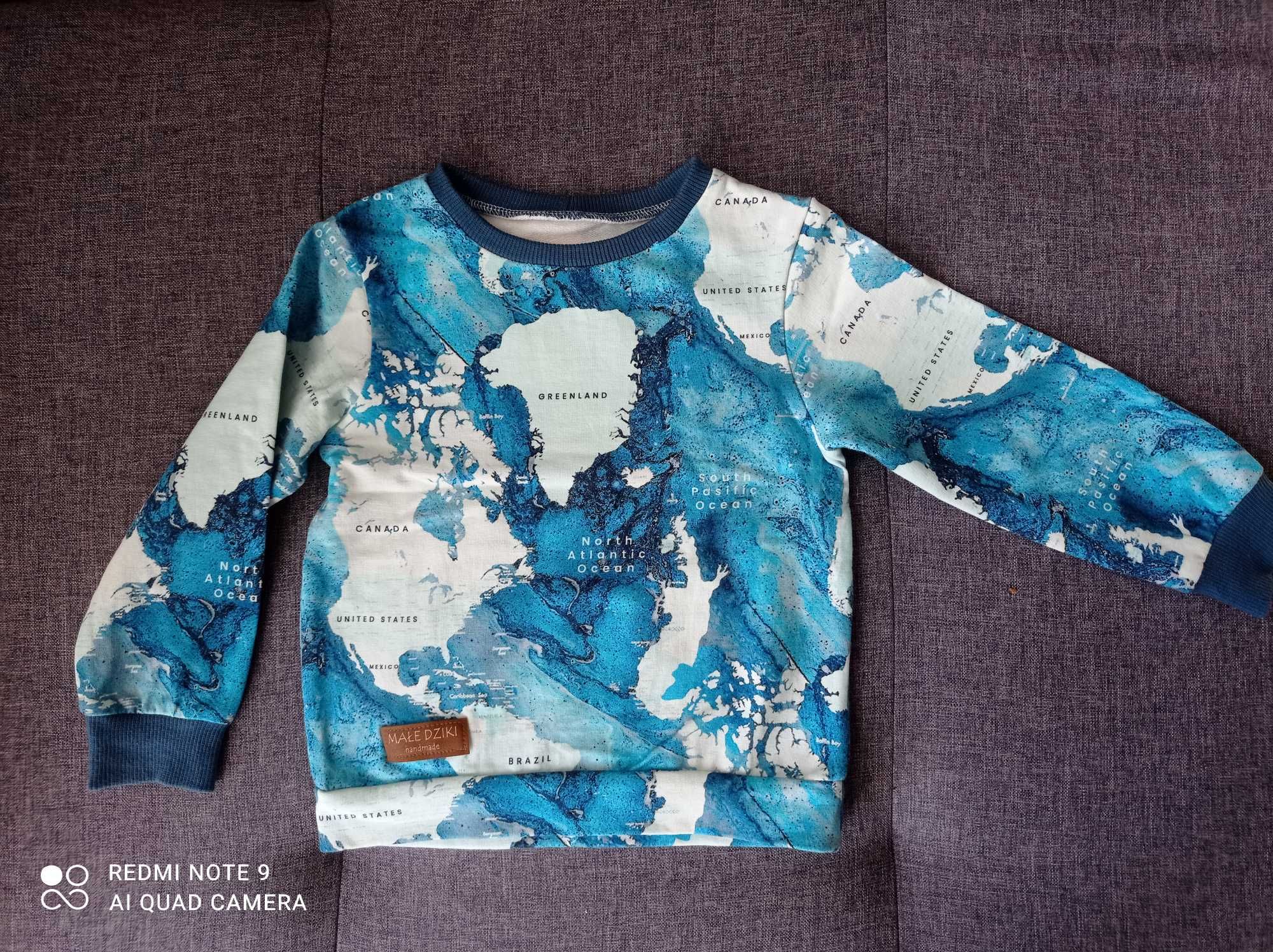 Bluza handmade jak nowa 92/98 dla chłopca