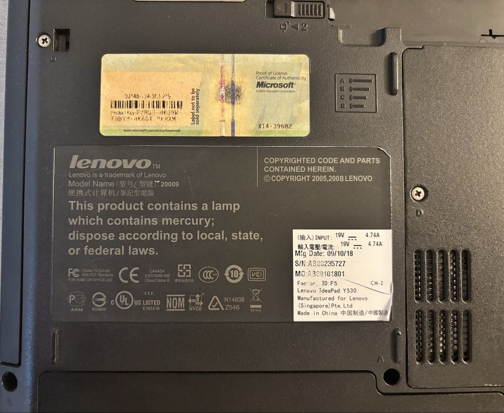 Laptop Lenovo.