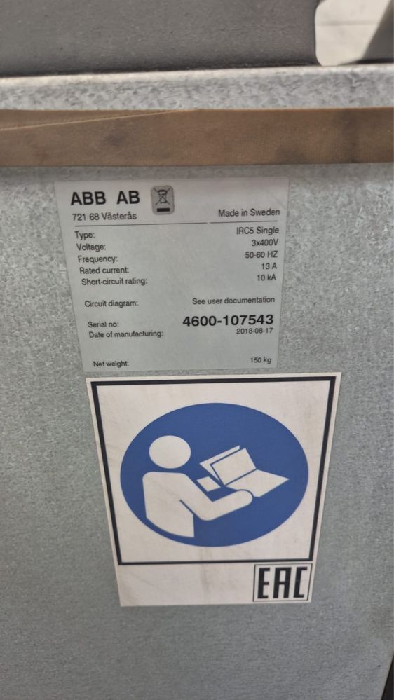Cela spawalnicza z robotem ABB IRB 4600 + obrotnik + spawarka Fronius