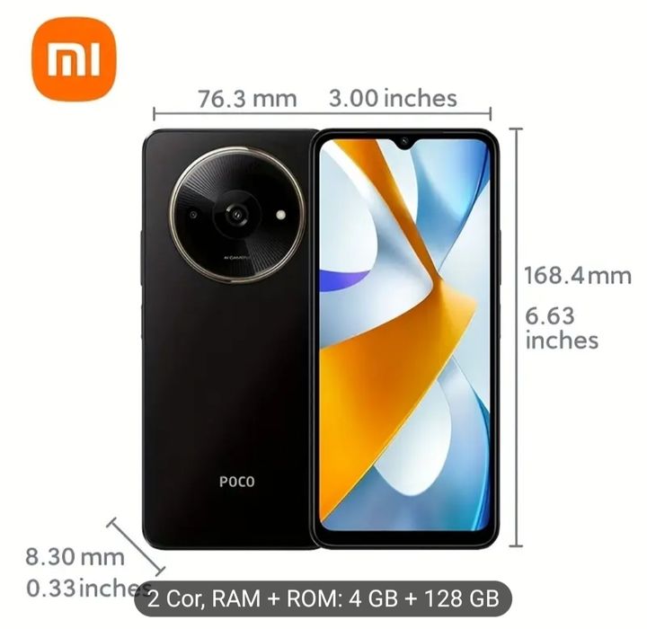 POCO C61, 4 GB RAM, 128 GB ROM