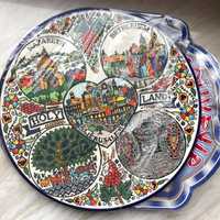 Тарелка сувенирная Израиль, Святая земля, 27 см