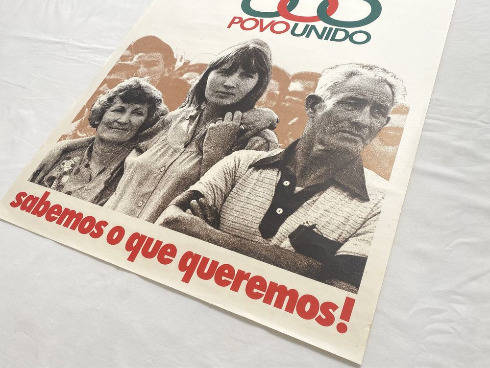 Poster político Aliança Povo Unido APU original