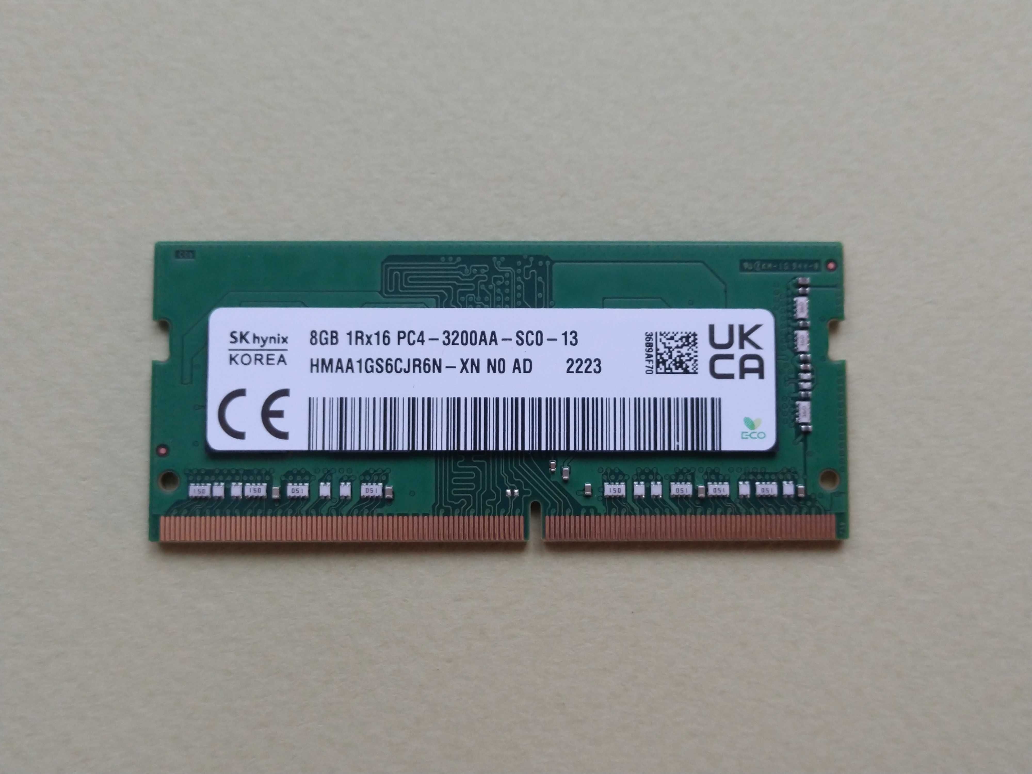 8gb ddr4 , 3200 , sodimm Оперативна пам'ять SK Hynix