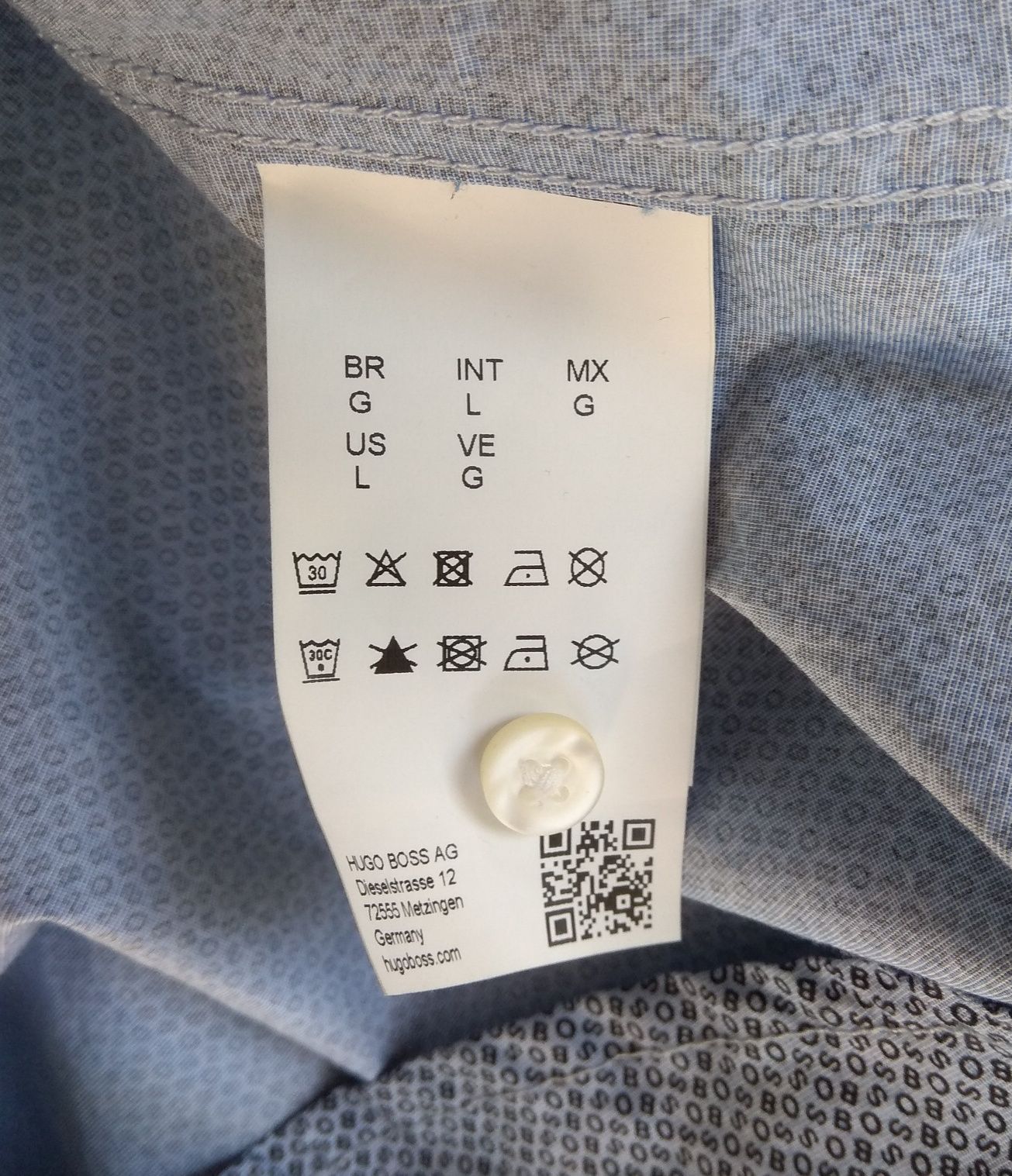Hugo Boss L рубашка multilogo slim fit оригинал