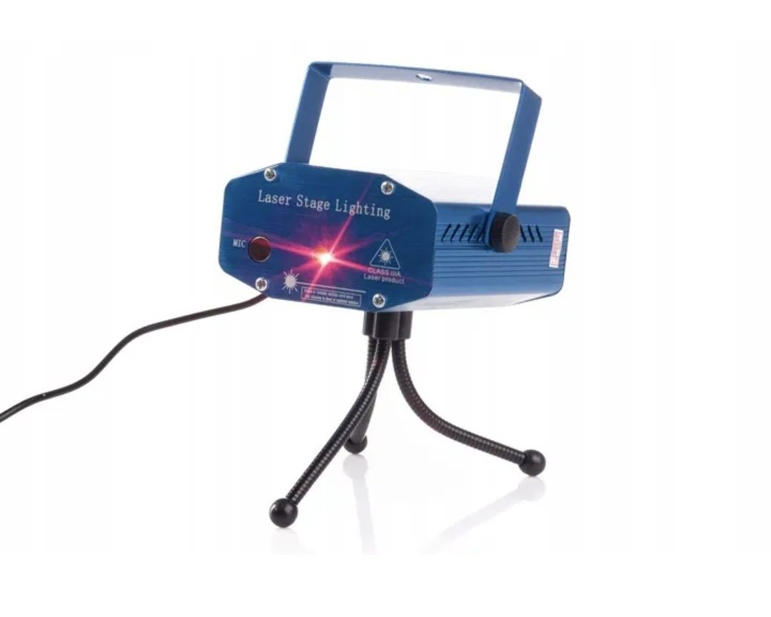 Projektor Laserowy Świąteczne Wzory Mini Laser + STATYW LASER 3D