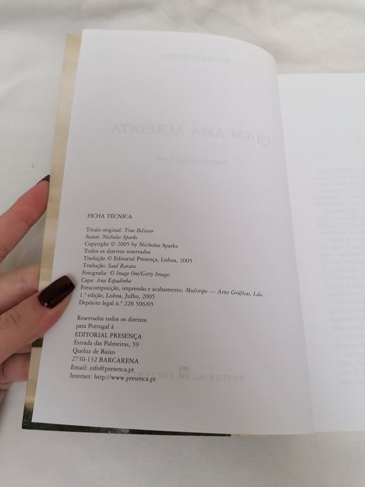 Livro: Quem Ama Acredita